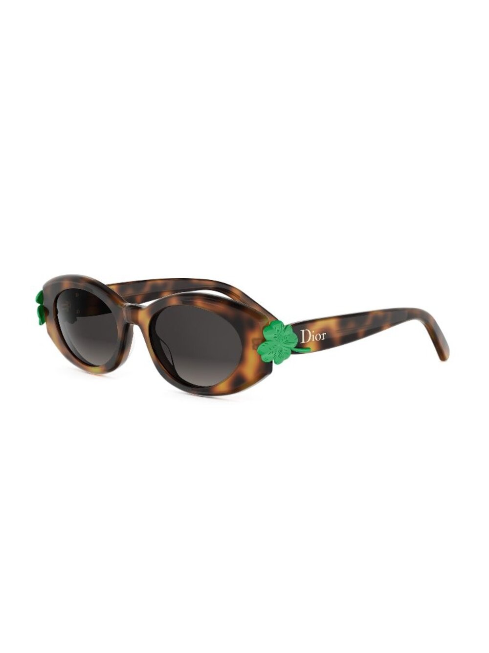 New DIOR Women's Sunglasses Acetate Frame CLOVER B1I CD40260I 26A1 53B 52 Havana